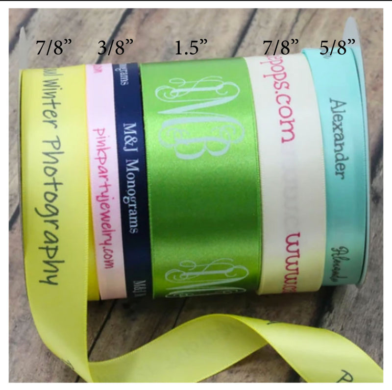 5/8" Custom Printed Satin Ribbon | Small Volume