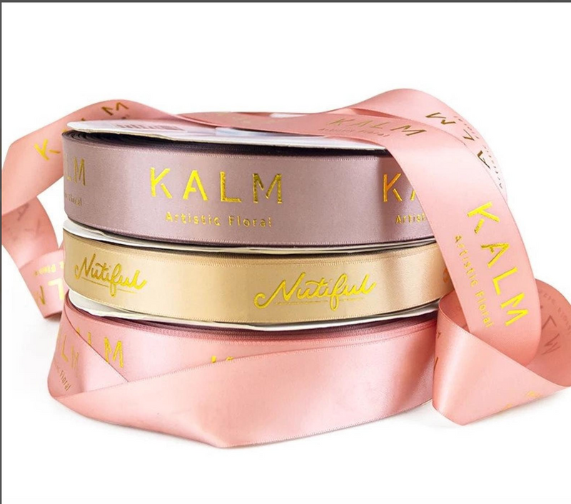 Patterned online satin ribbon