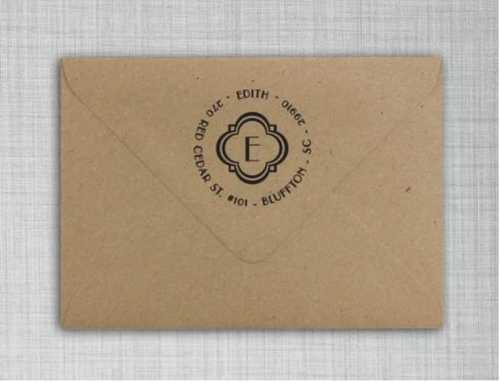 Custom Return Address Stamps & “Handmade By” Stamps – K Werner Design Blog
