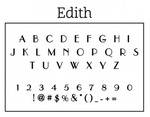 Edith Return Address Stamp