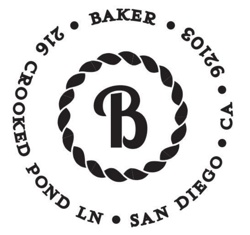 Baker Return Address Stamp