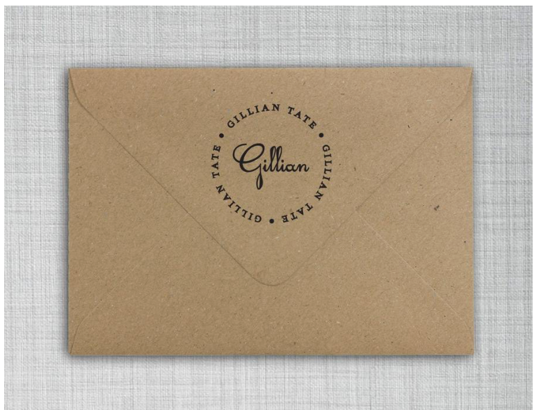 Gillian Return Address Stamp