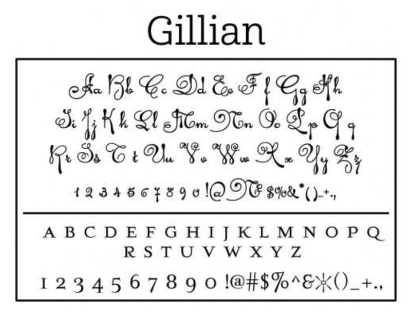 Gillian Return Address Stamp