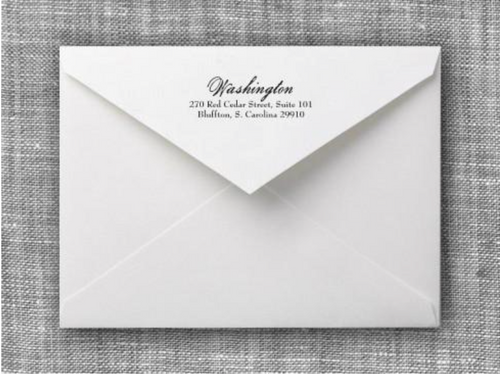 Washington Return Address Stamp