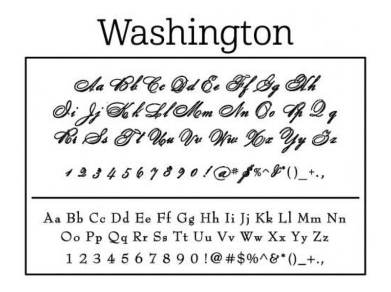 Washington Return Address Stamp