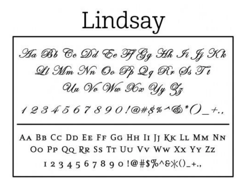 Lindsay Return Address Stamp