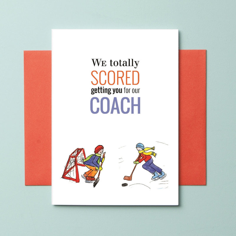 TCH-16-08 Hockey Boy RB - Greeting Cards - Queen & Grace