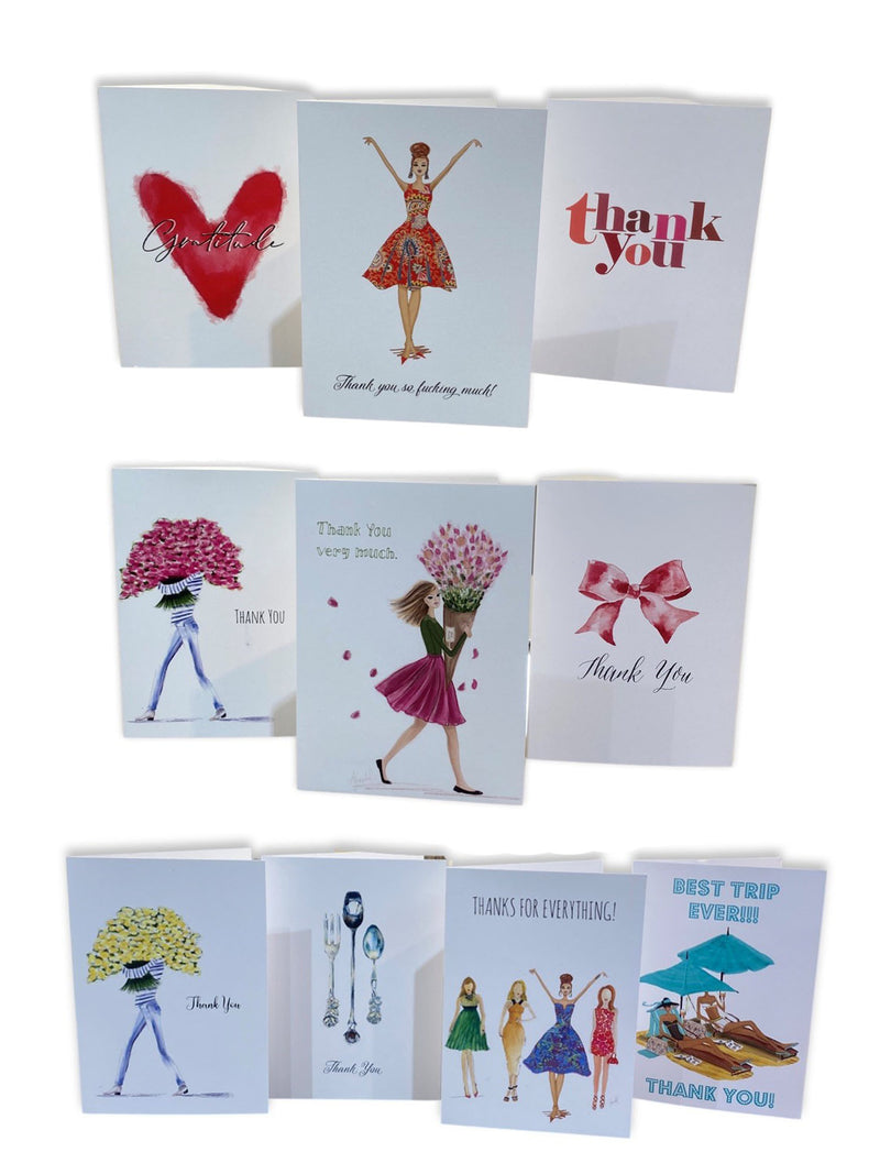 Ten Assorted Thank You Cards
