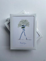 Boxed Thank You Cards - Jeans Flowers