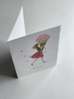 Boxed Thank You Cards - Pink Skirt Flowers