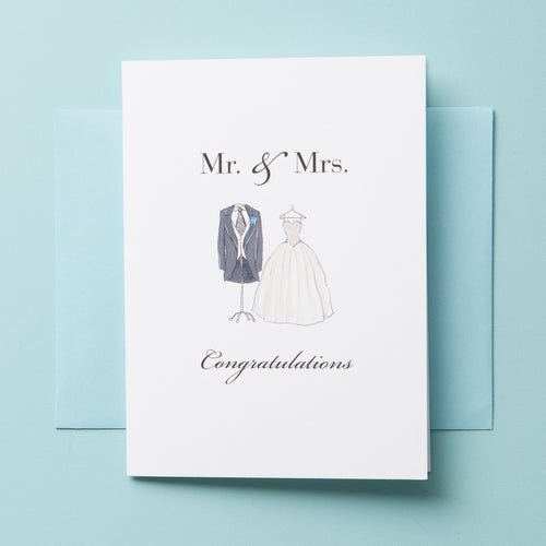 W-15-01 | Mr & Mrs - Greeting Cards - Queen & Grace