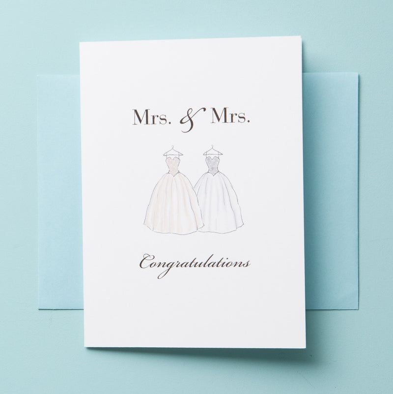 W-16-01 Mrs & Mrs - Greeting Cards - Queen & Grace