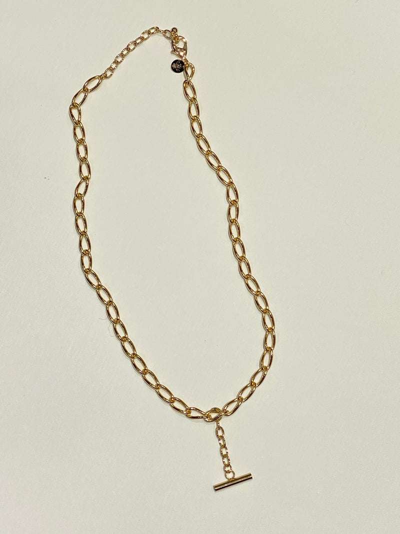 T Fob | Gold Necklace