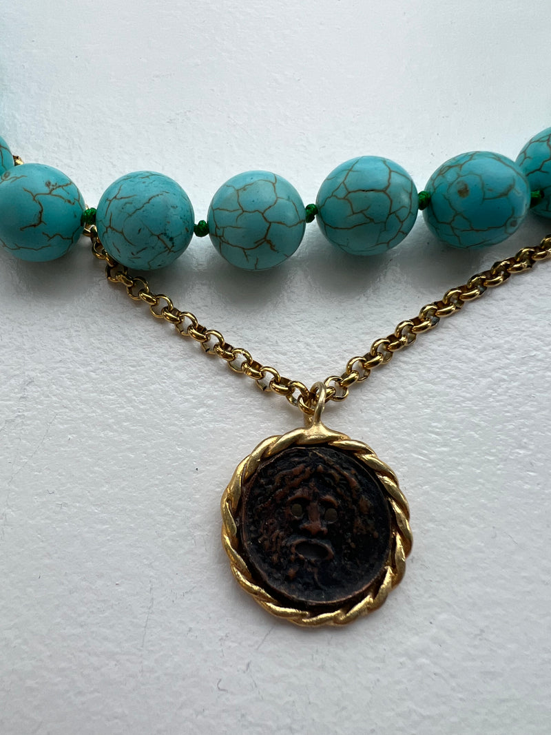 Italian Coin Necklace |  Megan 3