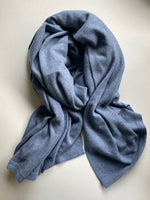 Cashmere Blanket Travel Wrap Light Denim Blue | Boro