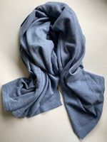Cashmere Blanket Travel Wrap Light Denim Blue | Boro
