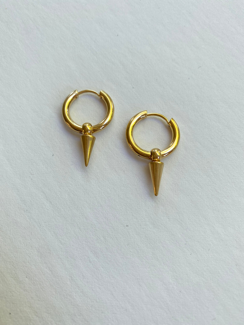 Gold Spike Earrings | Spike