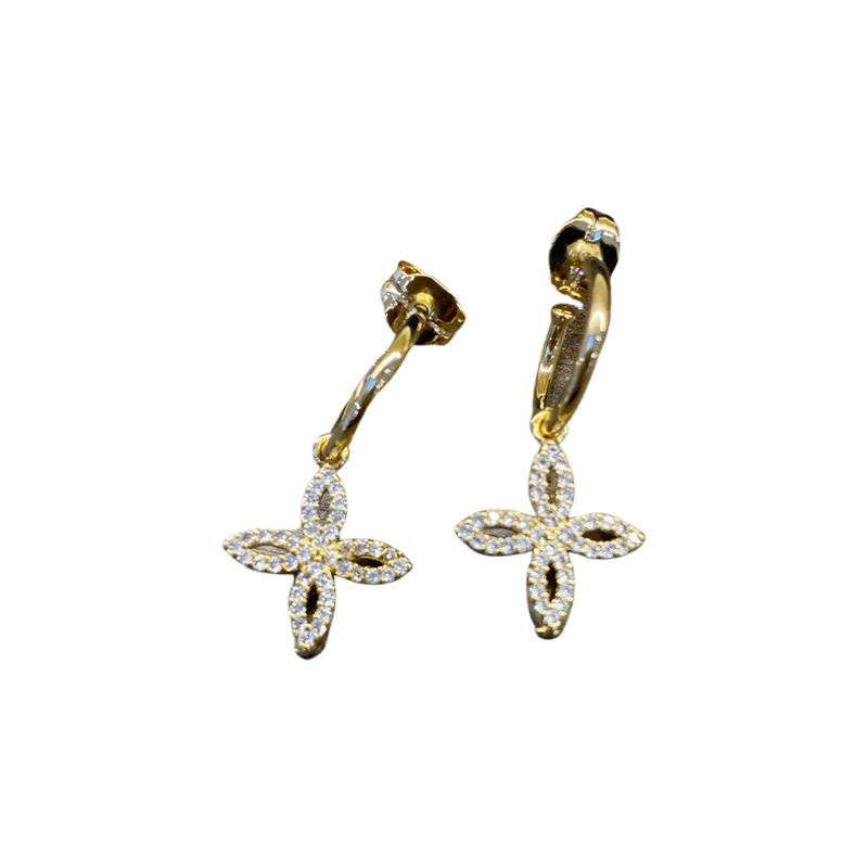 Swarovski LV Earrings | Flower