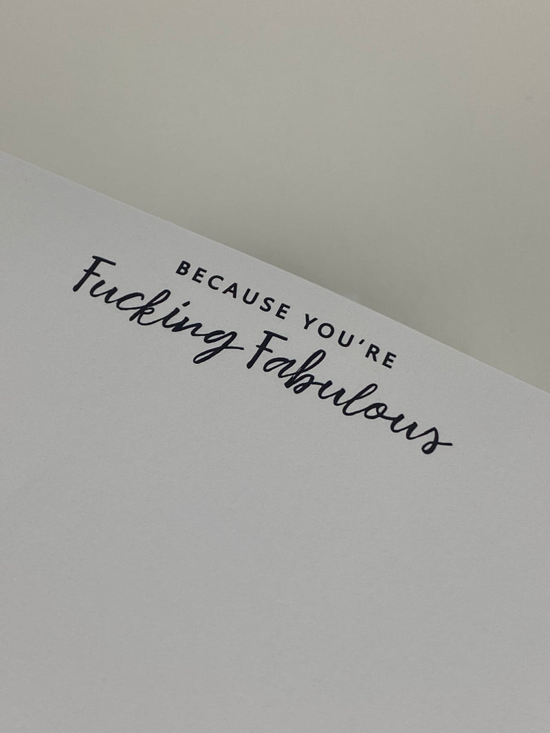 NOTEPAD | F-ing Fabulous