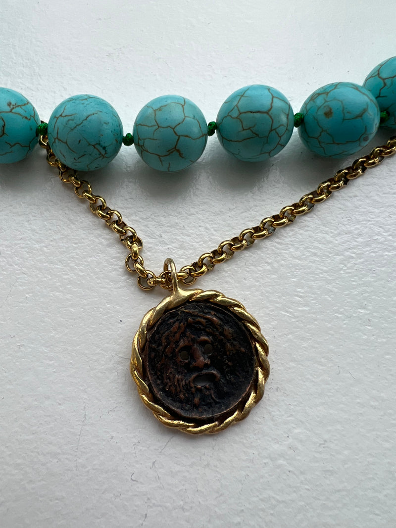 Italian Coin Necklace |  Megan 3