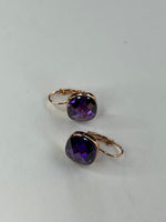 Choker Cut Earrings | Amethyst
