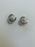Double Ring Earrings | Silver
