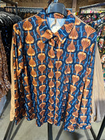 Ladies Blouse | Blue Fans