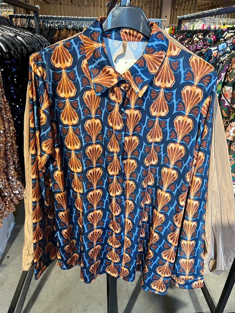 Ladies Blouse | Blue Fans