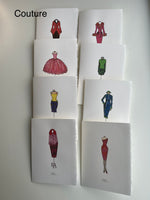 Folded Fashionista Notecards
