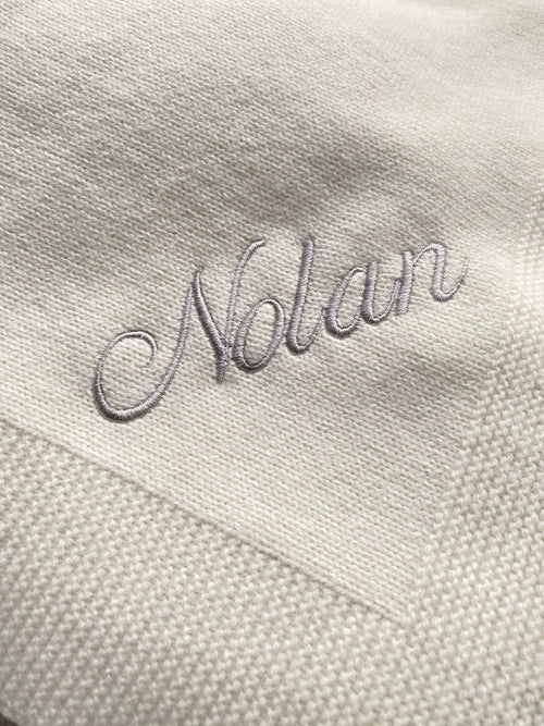New! 100% Cashmere Baby Blanket | Cream