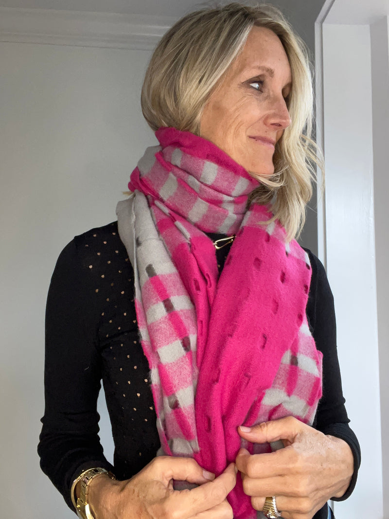 Italian Ladies Cut Out Scarf