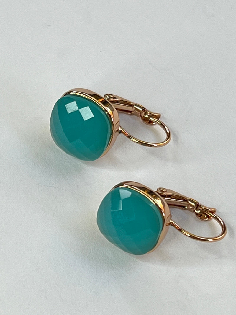 Choker Cut Earrings | Aqua Blue