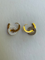 Double Ring Earrings | Gold LAST PAIR