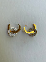 Double Ring Earrings | Gold