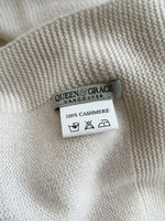 100% Cashmere Baby Blanket | Cream