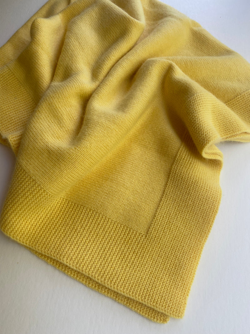 Cashmere Baby Blanket | Yellow