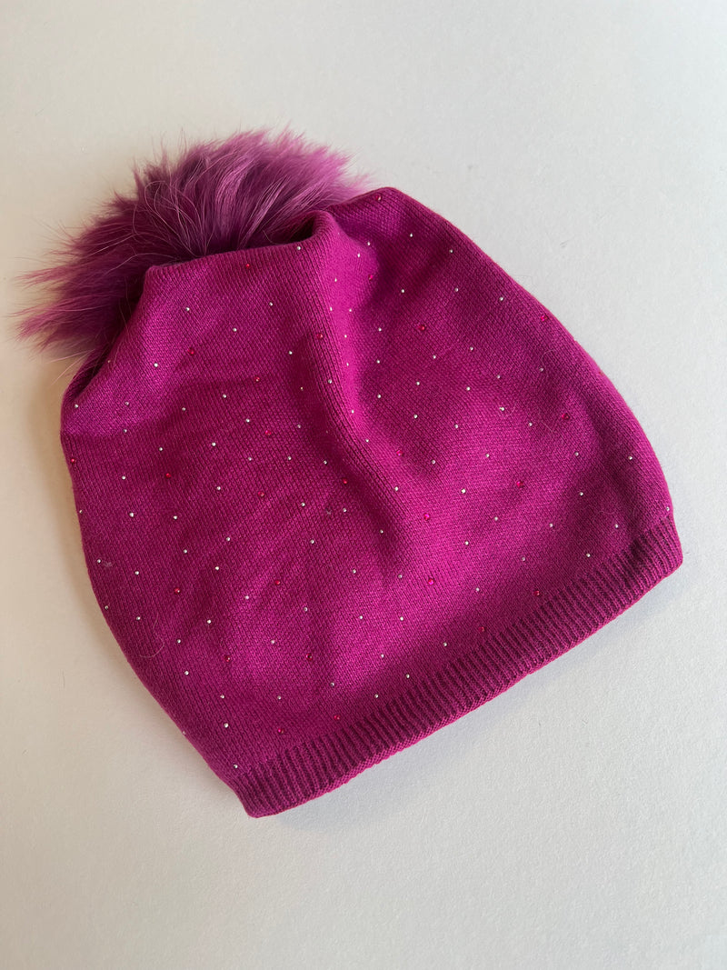 Pink Italian Toque | Tiny Crystals