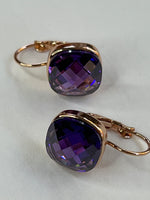 Choker Cut Earrings | Amethyst