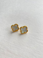 Clover Earrings | Mother of Pearl + Gold