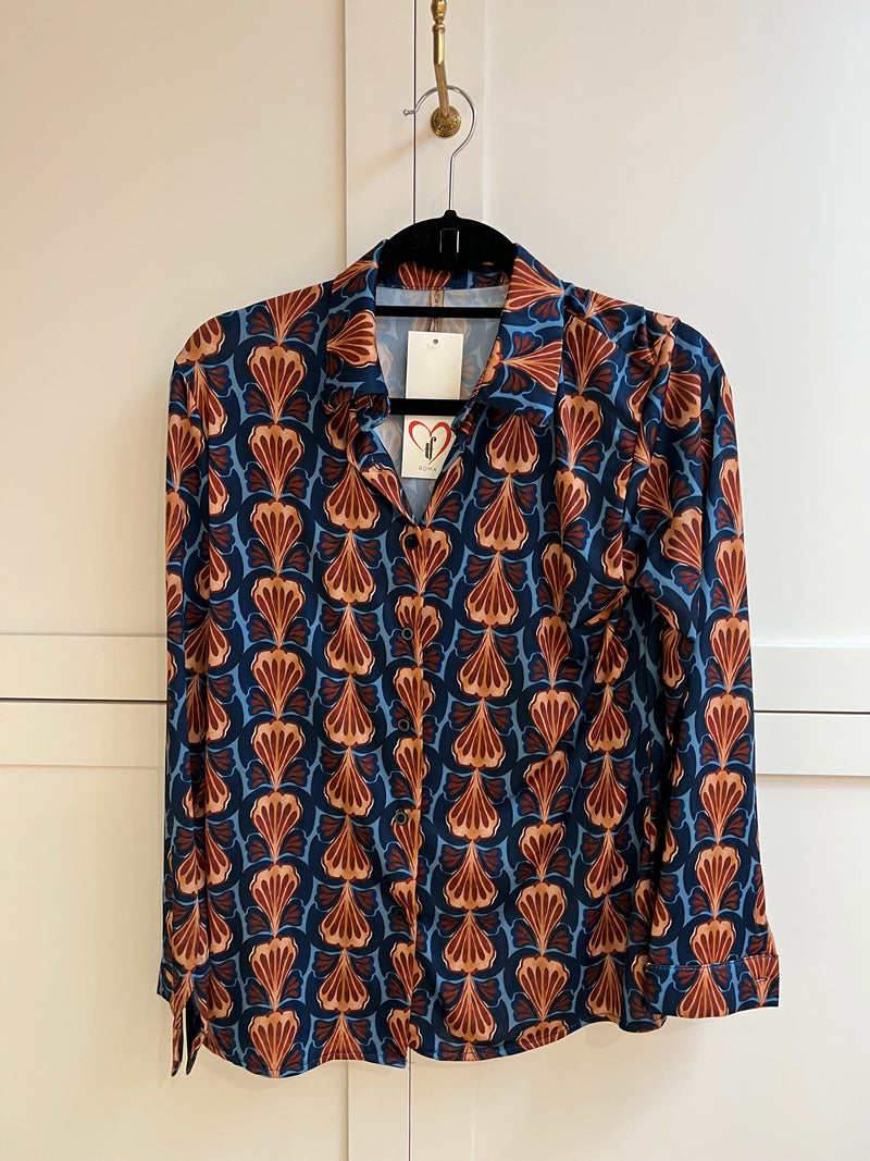 Ladies Blouse | Blue Fans