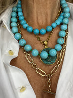Turquoise Bead Necklace | Joy