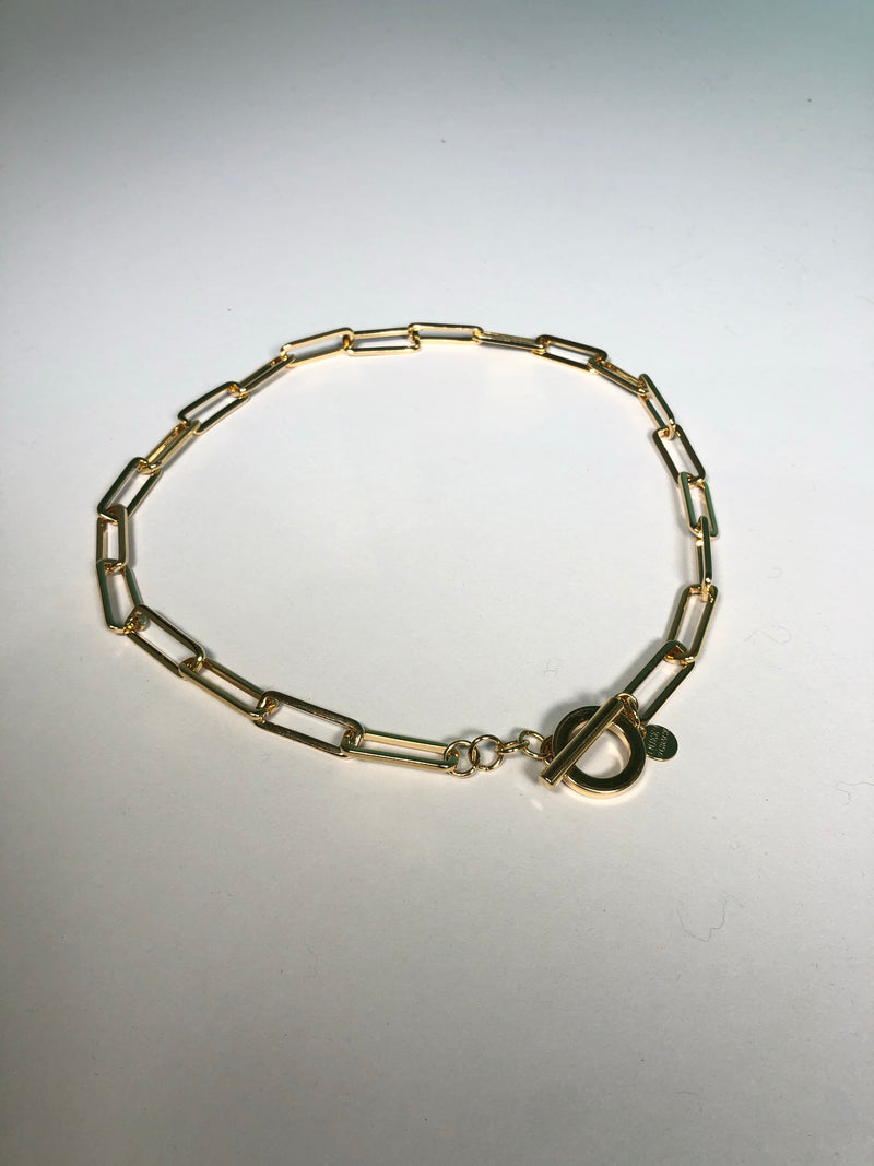 Gold Paperclip Necklace | Fay