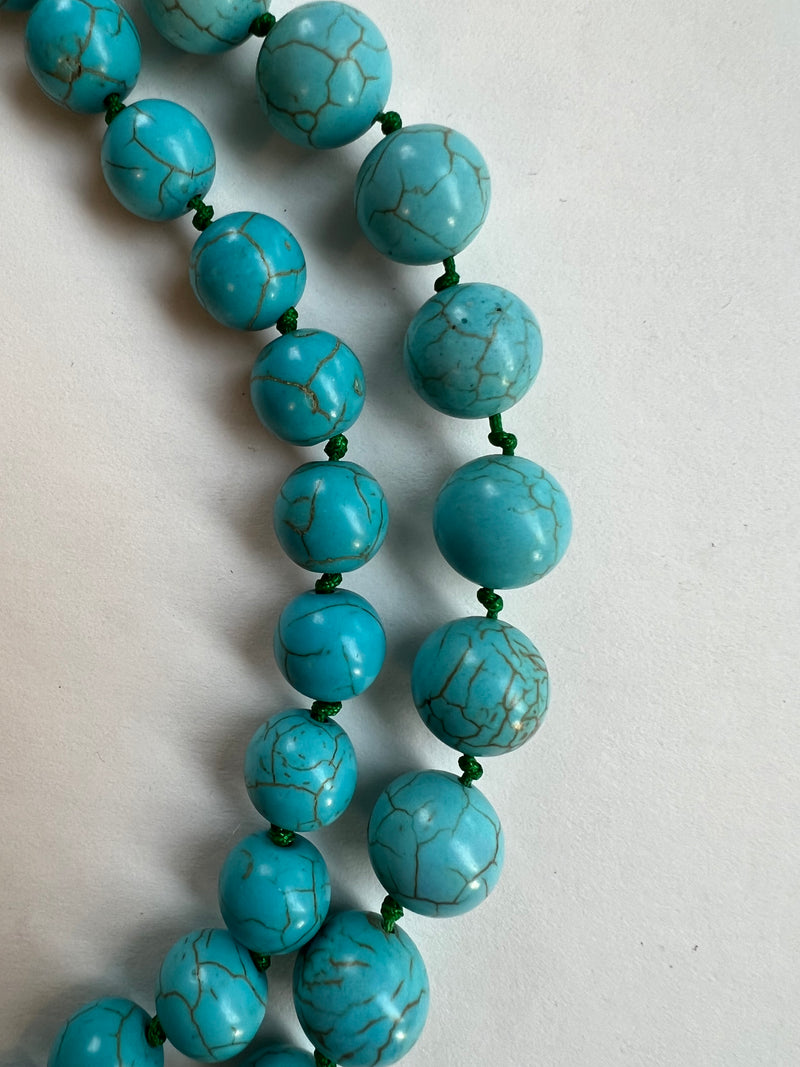 Turquoise Bead Necklace | Joy