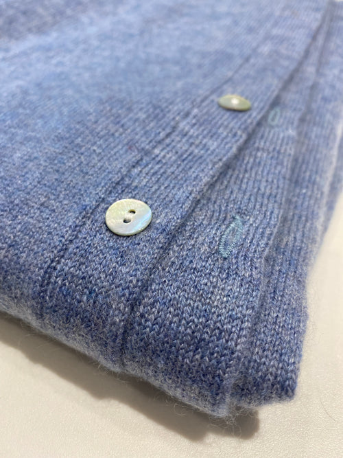 Cashmere Poncho Light Denim Blue Boro 30/70