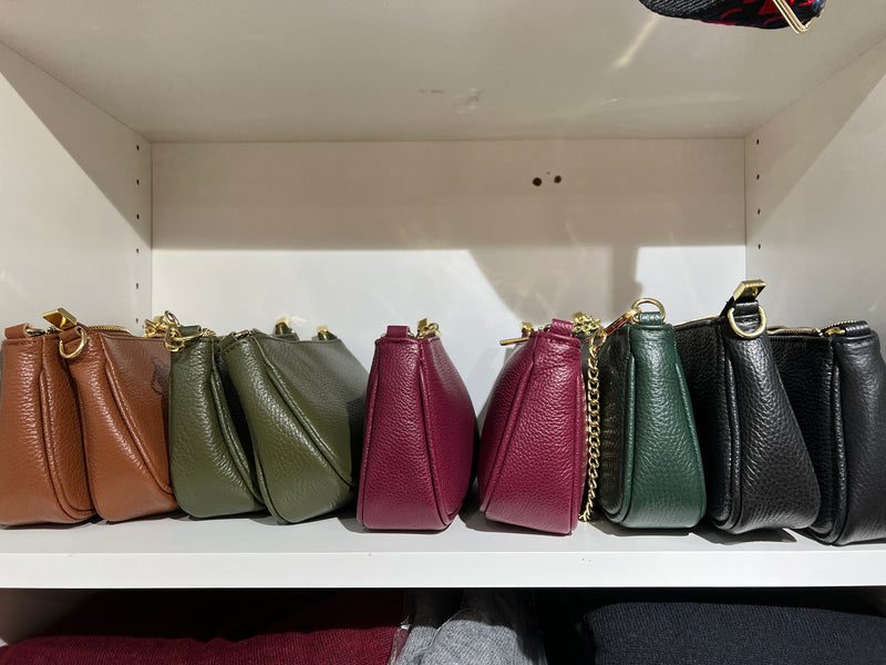 Mini Leather Crossbody Handbag Gia