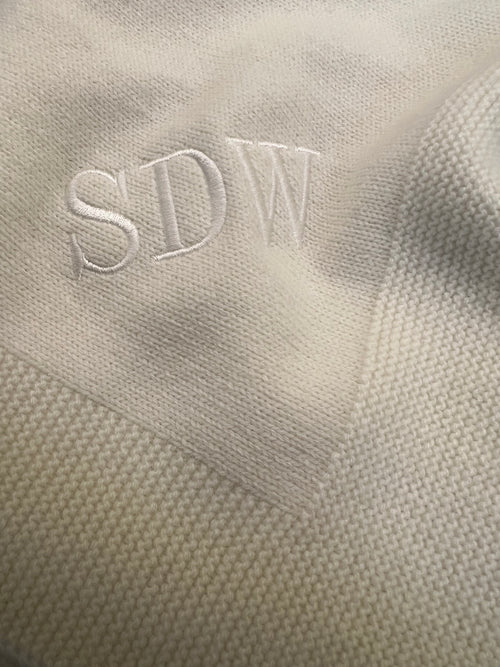 Cashmere Blend Baby Blanket | Yellow