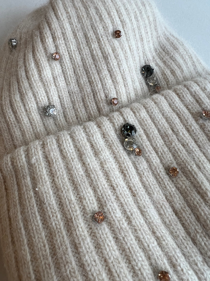 Swarovski Italian Toque | Cream