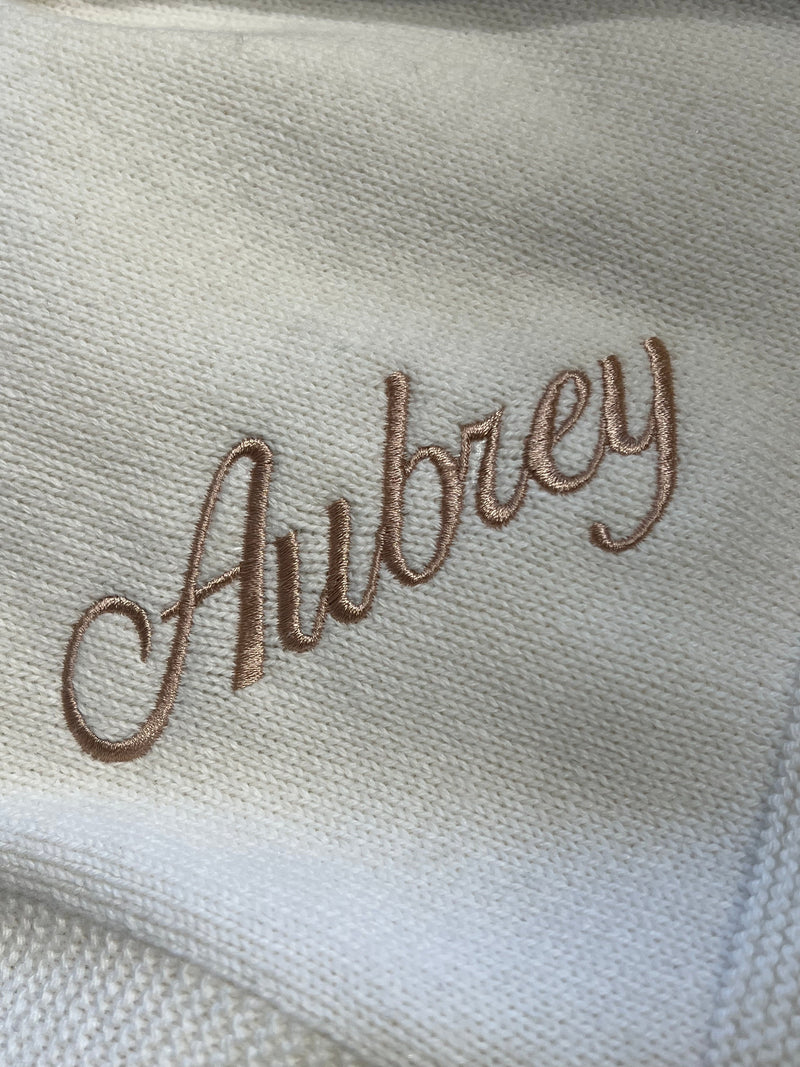 100% Cashmere Baby Blanket | Cream