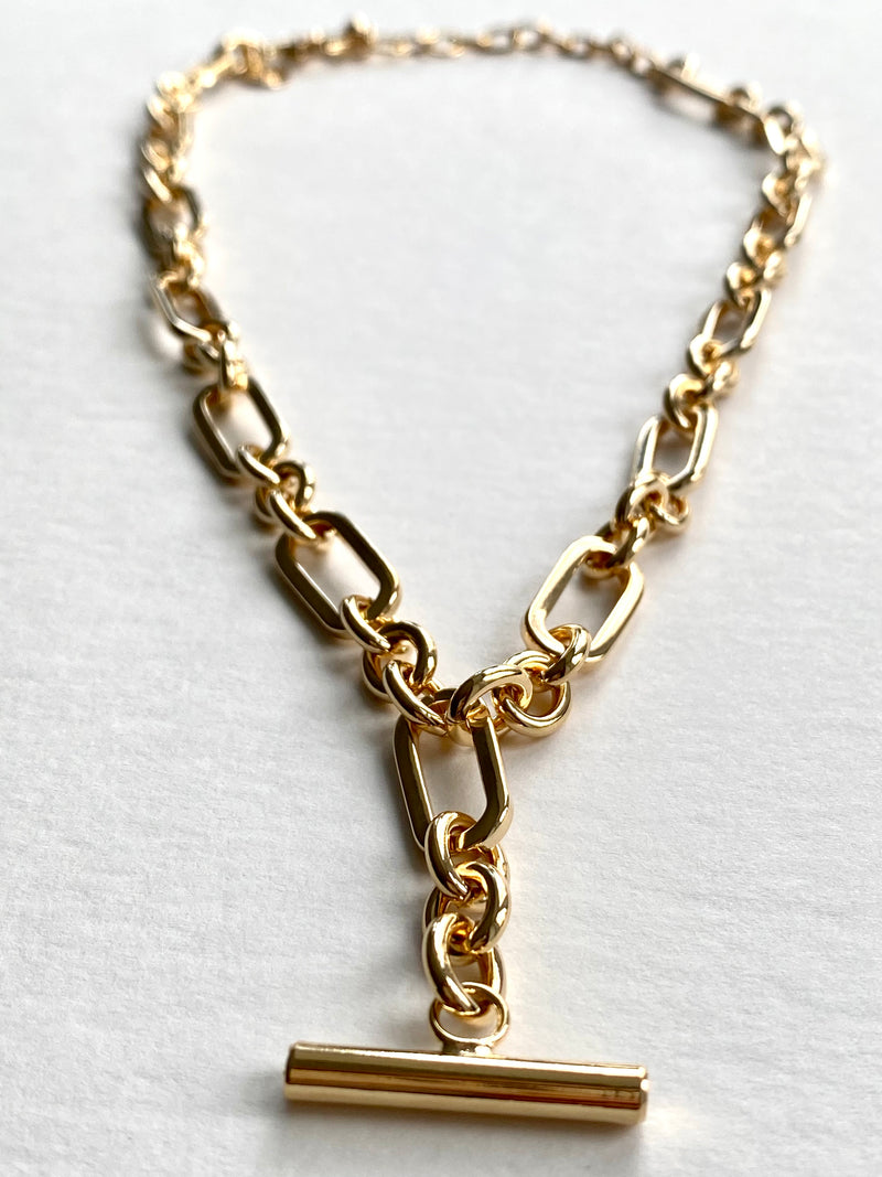 T-Bar Necklace | 18k Gold Plated – Séntima