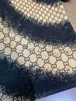 Italian Large Black and Beige Scarf CeCe
